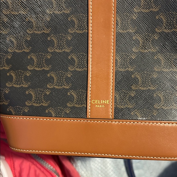 Celine Tan and Black Monogram Men's Bag - Picture 2 of 10